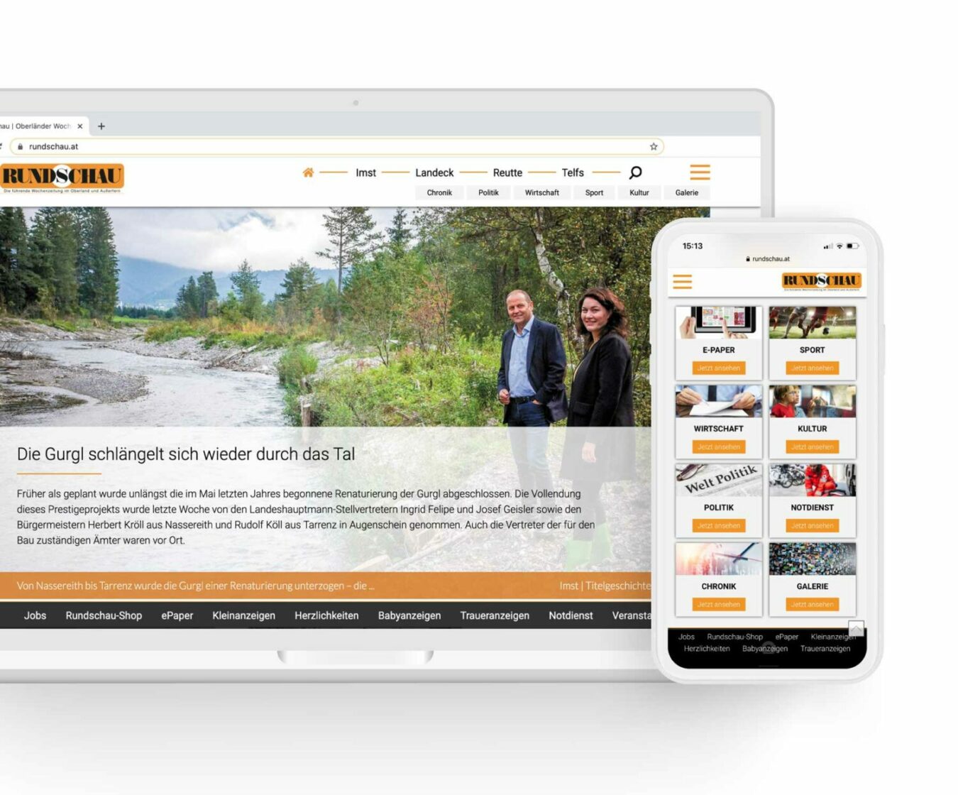 Website & Online Shop | Rundschau